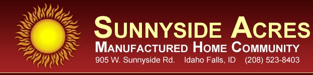 Sunnyside Acres Manufactured Home Community in Idaho Falls, Idaho
